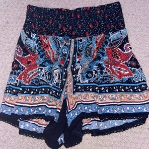 flowy beach shorts